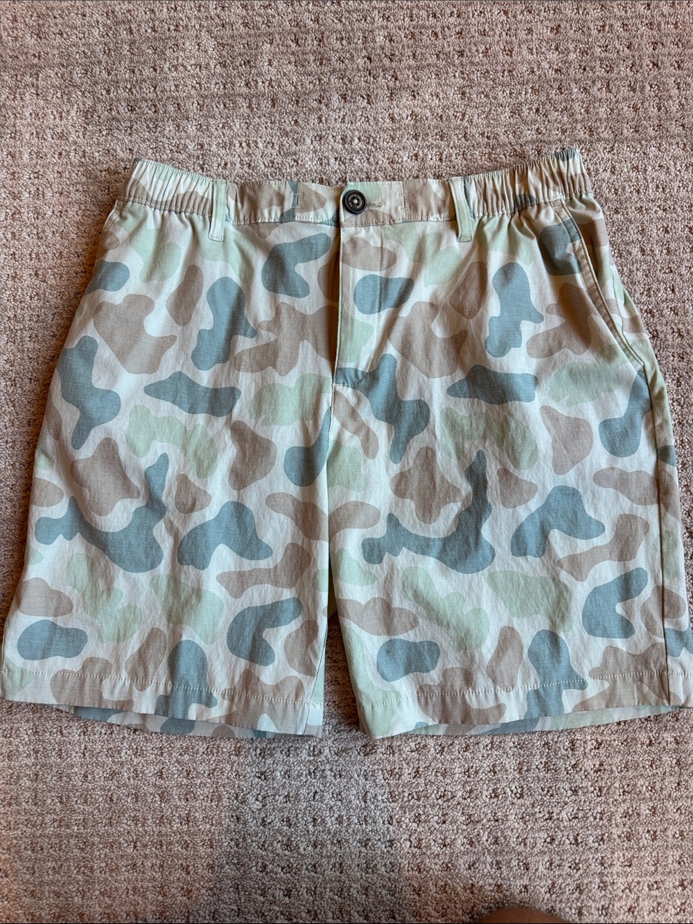 Chubbies Camo Cotton Shorts - Beige & Sage